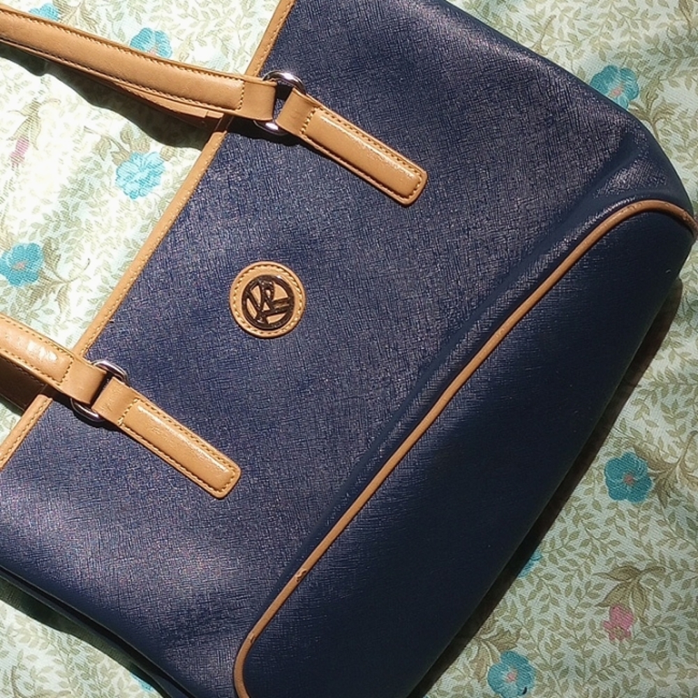Navy Blue & cream, KR purse!!